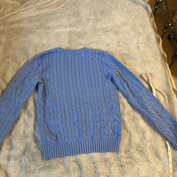 EUC WOMENS POLO RALPH LAUREN CABLE KNIT SWEATER LARGE - Picture 6 of 6